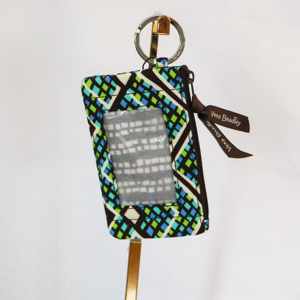 NWT Vera Bradley Zip ID Case Retired Rain Forest